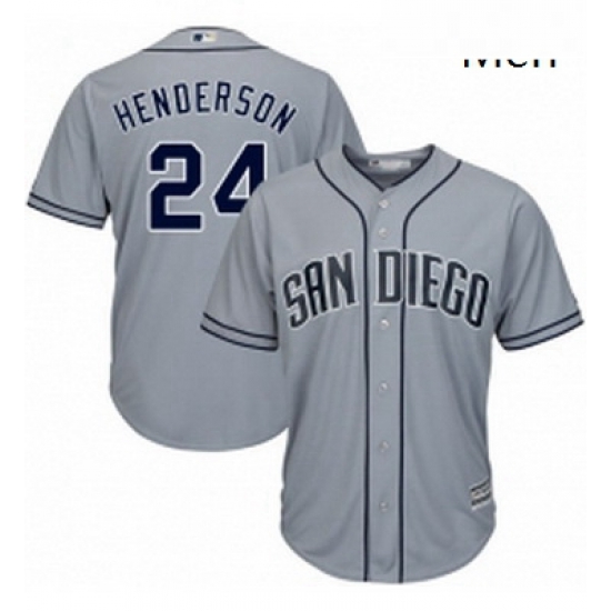 Mens Majestic San Diego Padres 24 Rickey Henderson Authentic Grey Road Cool Base MLB Jersey Mens Majestic San Diego Padres 24 Rickey Henderson Authentic Grey Road Cool Base MLB Jersey