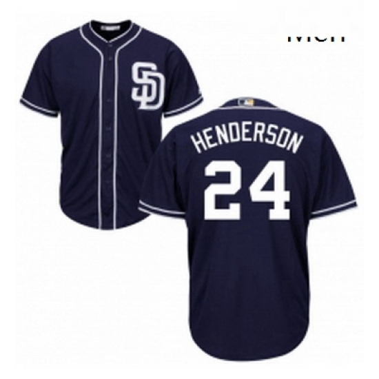 Mens Majestic San Diego Padres 24 Rickey Henderson Replica Navy Blue Alternate 1 Cool Base MLB Jersey Mens Majestic San Diego Padres 24 Rickey Henderson Replica Navy Blue Alternate 1 Cool Base MLB Jersey