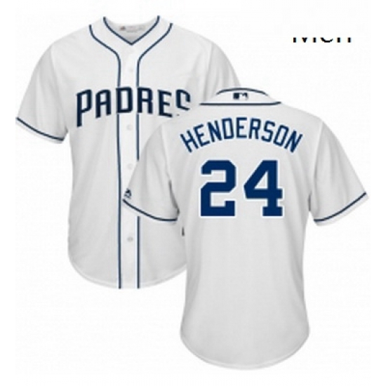 Mens Majestic San Diego Padres 24 Rickey Henderson Replica White Home Cool Base MLB Jersey Mens Majestic San Diego Padres 24 Rickey Henderson Replica White Home Cool Base MLB Jersey