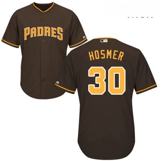 Mens Majestic San Diego Padres 30 Eric Hosmer Replica Brown Alternate Cool Base MLB Jersey Mens Majestic San Diego Padres 30 Eric Hosmer Replica Brown Alternate Cool Base MLB Jersey