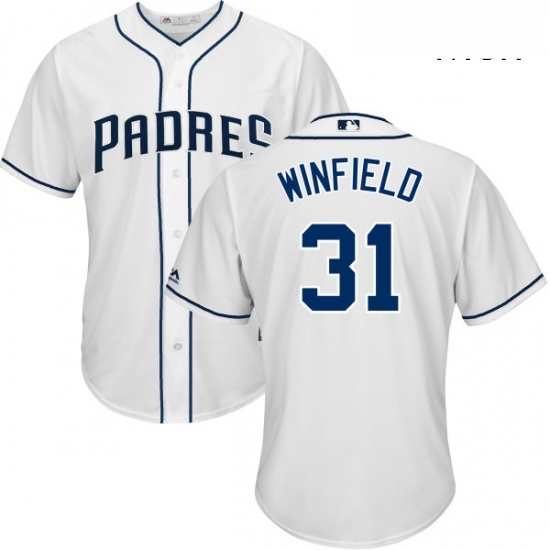 Mens Majestic San Diego Padres 31 Dave Winfield Replica White Home Cool Base MLB Jersey Mens Majestic San Diego Padres 31 Dave Winfield Replica White Home Cool Base MLB Jersey