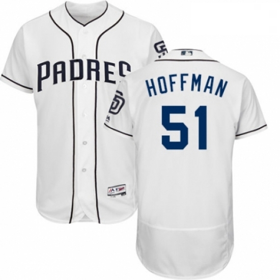Mens Majestic San Diego Padres 51 Trevor Hoffman White Home Flex Base Authentic Collection MLB Jersey Mens Majestic San Diego Padres 51 Trevor Hoffman White Home Flex Base Authentic Collection MLB Jersey