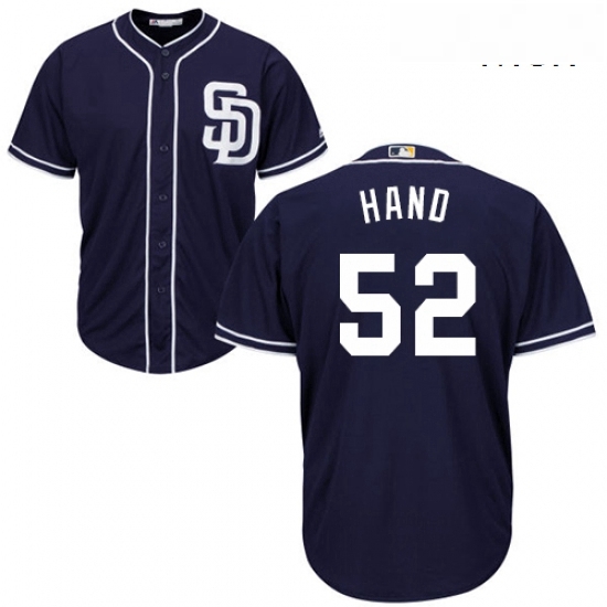 Mens Majestic San Diego Padres 52 Brad Hand Replica Navy Blue Alternate 1 Cool Base MLB Jersey Mens Majestic San Diego Padres 52 Brad Hand Replica Navy Blue Alternate 1 Cool Base MLB Jersey