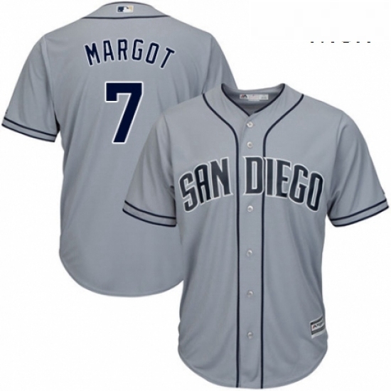 Mens Majestic San Diego Padres 7 Manuel Margot Replica Grey Road Cool Base MLB Jersey Mens Majestic San Diego Padres 7 Manuel Margot Replica Grey Road Cool Base MLB Jersey