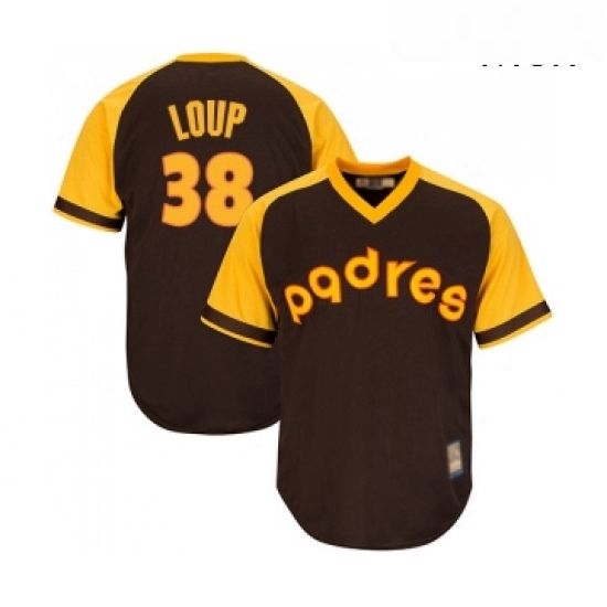 Mens San Diego Padres 38 Aaron Loup Replica Brown Alternate Cooperstown Cool Base Baseball Jersey Mens San Diego Padres 38 Aaron Loup Replica Brown Alternate Cooperstown Cool Base Baseball Jersey