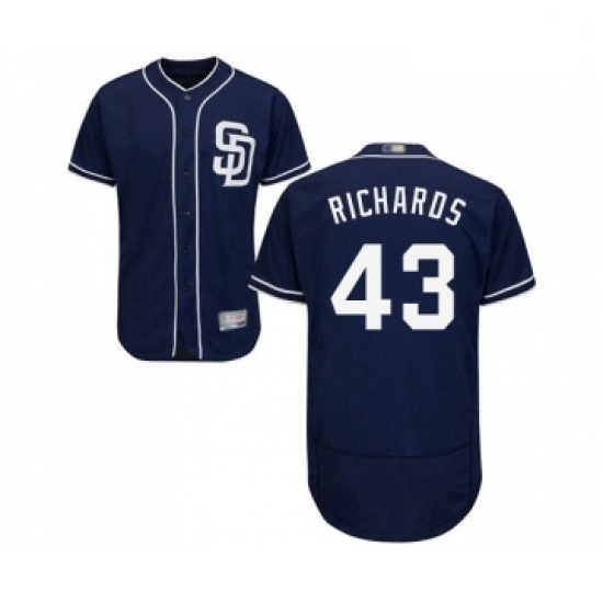 Mens San Diego Padres 43 Garrett Richards Navy Blue Alternate Flex Base Authentic Collection MLB Jersey Mens San Diego Padres 43 Garrett Richards Navy Blue Alternate Flex Base Authentic Collection MLB Jersey