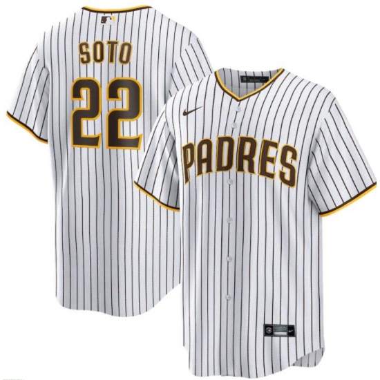 Men's San Diego Padres Juan Soto Nike White Brown Home Cool Base Player Jersey Men's San Diego Padres Juan Soto Nike White Brown Home Cool Base Player Jersey