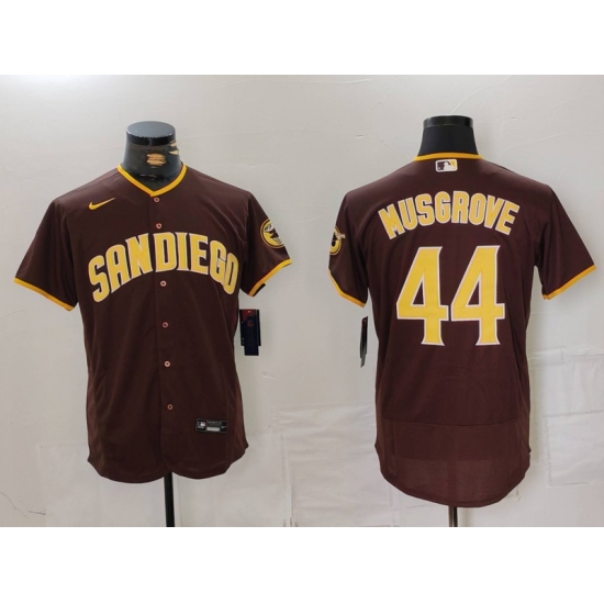 Nike Men San Diego Padres 44 Musgrove Brown Tan Authentic Alternate Player Jersey 3 Nike Men San Diego Padres 44 Musgrove Brown Tan Authentic Alternate Player Jersey 3