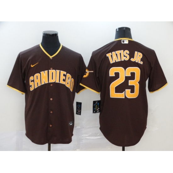 Padres 23 Fernando Tatis Jr Brown Nike 2020 Cool Base Jersey Padres 23 Fernando Tatis Jr Brown Nike 2020 Cool Base Jersey