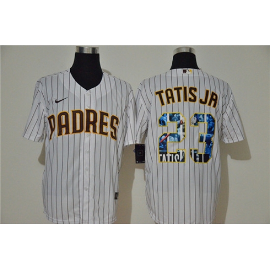 Padres 23 Fernando Tatis Jr White Nike Cool Base Player Jersey Padres 23 Fernando Tatis Jr White Nike Cool Base Player Jersey