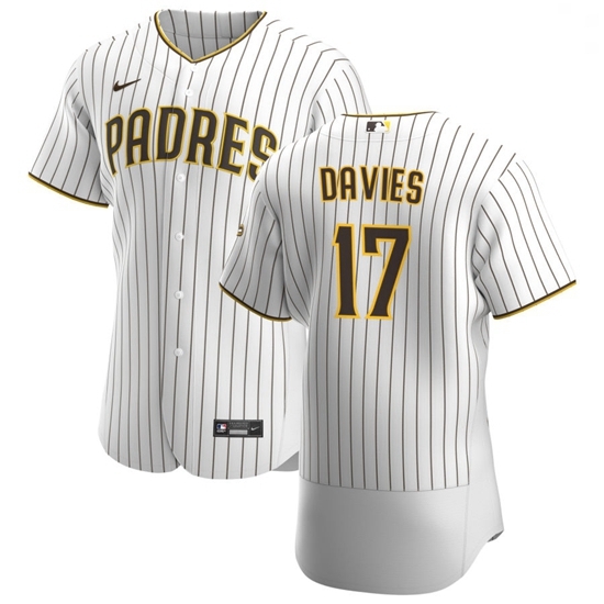 San Diego Padres 17 Zach Davies Men Nike White Brown Home 2020 Authentic Player Jersey San Diego Padres 17 Zach Davies Men Nike White Brown Home 2020 Authentic Player Jersey