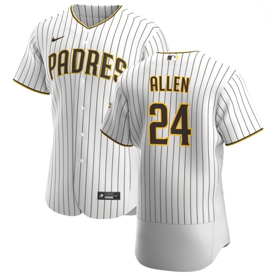 San Diego Padres 24 Greg Allen Men Nike White Brown Home 2020 Authentic Player Jersey San Diego Padres 24 Greg Allen Men Nike White Brown Home 2020 Authentic Player Jersey