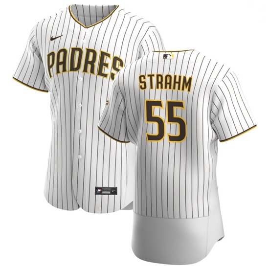 San Diego Padres 55 Matt Strahm Men Nike White Brown Home 2020 Authentic Player Jersey San Diego Padres 55 Matt Strahm Men Nike White Brown Home 2020 Authentic Player Jersey