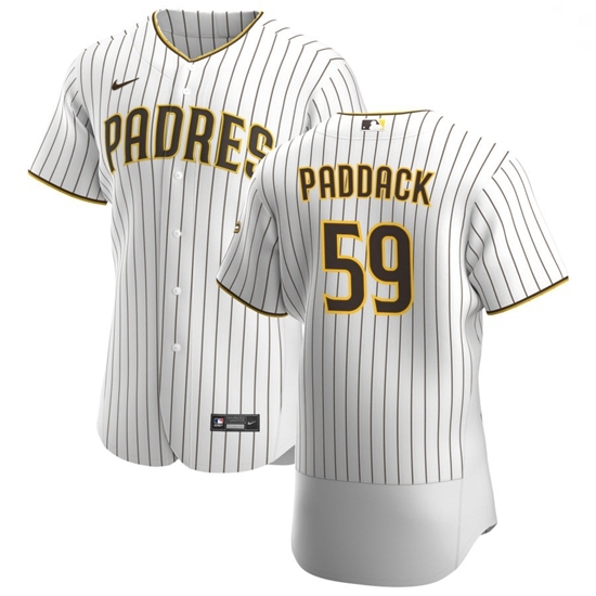 San Diego Padres 59 Chris Paddack Men Nike White Brown Home 2020 Authentic Player Jersey San Diego Padres 59 Chris Paddack Men Nike White Brown Home 2020 Authentic Player Jersey