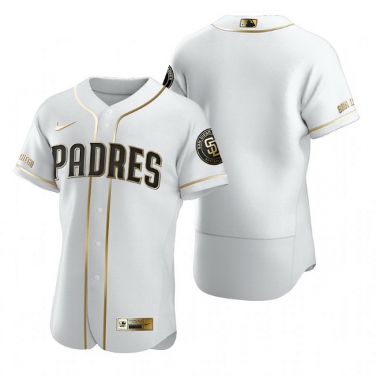 San Diego Padres Blank White Nike Mens Authentic Golden Edition MLB Jersey San Diego Padres Blank White Nike Mens Authentic Golden Edition MLB Jersey