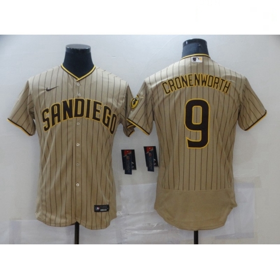 Women Nike San Diego Padres 9 Jake Cronenworth Sand Brown 2021 Road Player Jersey Women Nike San Diego Padres 9 Jake Cronenworth Sand Brown 2021 Road Player Jersey