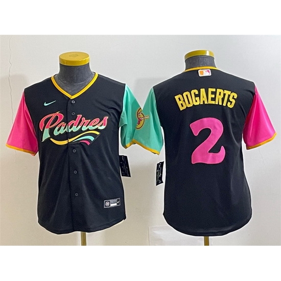 Women San Diego Padres 2 Xander Bogaerts Black City Connect Stitched Baseball Jersey Run Small Women San Diego Padres 2 Xander Bogaerts Black City Connect Stitched Baseball Jersey Run Small