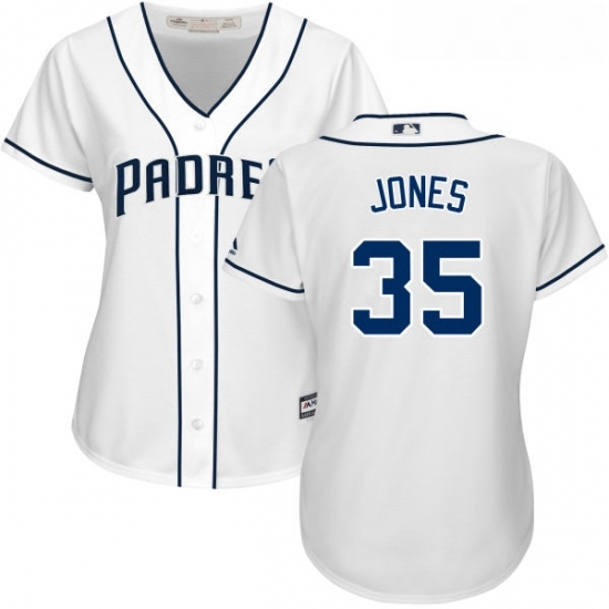 Womens Majestic San Diego Padres 35 Randy Jones Authentic White Home Cool Base MLB Jersey Womens Majestic San Diego Padres 35 Randy Jones Authentic White Home Cool Base MLB Jersey
