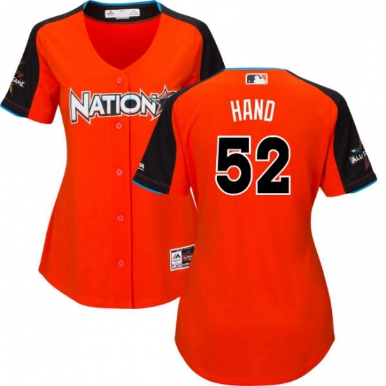 Womens Majestic San Diego Padres 52 Brad Hand Authentic Orange National League 2017 MLB All Star Cool Base MLB Jersey Womens Majestic San Diego Padres 52 Brad Hand Authentic Orange National League 2017 MLB All Star Cool Base MLB Jersey