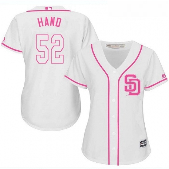 Womens Majestic San Diego Padres 52 Brad Hand Replica White Fashion Cool Base MLB Jersey Womens Majestic San Diego Padres 52 Brad Hand Replica White Fashion Cool Base MLB Jersey