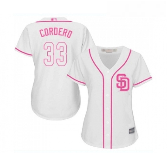Womens San Diego Padres 33 Franchy Cordero Replica White Fashion Cool Base Baseball Jersey Womens San Diego Padres 33 Franchy Cordero Replica White Fashion Cool Base Baseball Jersey