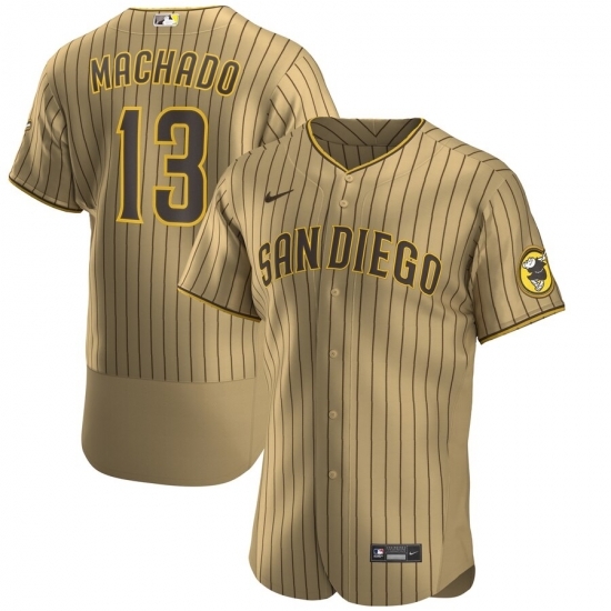 Toddler Nike San Diego Padres 13 Manny Machado Men Nike Tan Brown Flex Base Alternate Player Jersey Toddler Nike San Diego Padres 13 Manny Machado Men Nike Tan Brown Flex Base Alternate Player Jersey