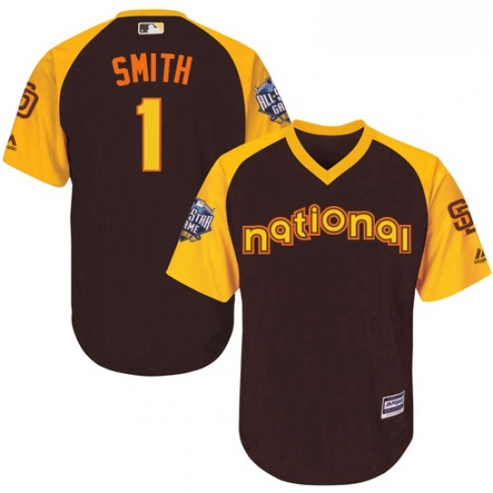 Youth Majestic San Diego Padres 1 Ozzie Smith Authentic Brown 2016 All Star National League BP Cool Base Cool Base MLB Jersey Youth Majestic San Diego Padres 1 Ozzie Smith Authentic Brown 2016 All Star National League BP Cool Base Cool Base MLB Jersey