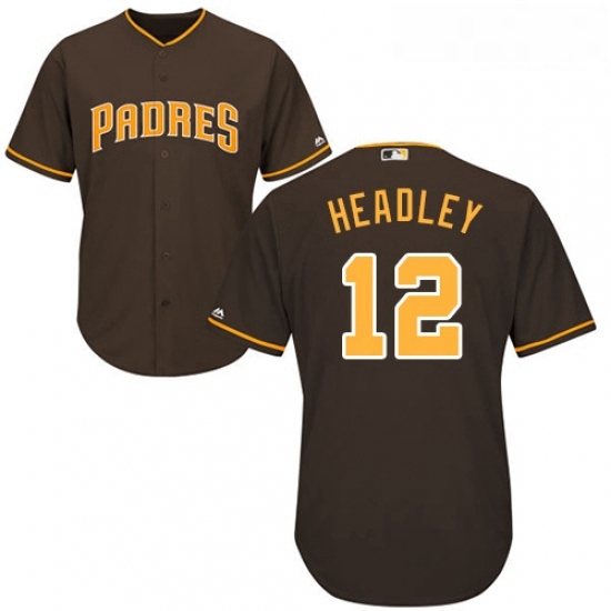 Youth Majestic San Diego Padres 12 Chase Headley Authentic Brown Alternate Cool Base MLB Jersey Youth Majestic San Diego Padres 12 Chase Headley Authentic Brown Alternate Cool Base MLB Jersey