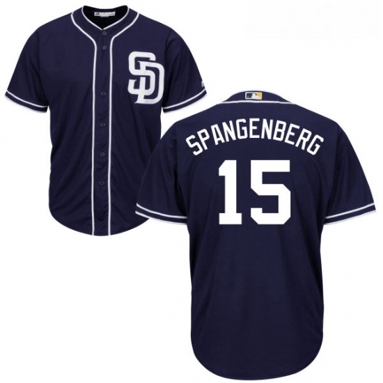 Youth Majestic San Diego Padres 15 Cory Spangenberg Replica Navy Blue Alternate 1 Cool Base MLB Jersey Youth Majestic San Diego Padres 15 Cory Spangenberg Replica Navy Blue Alternate 1 Cool Base MLB Jersey