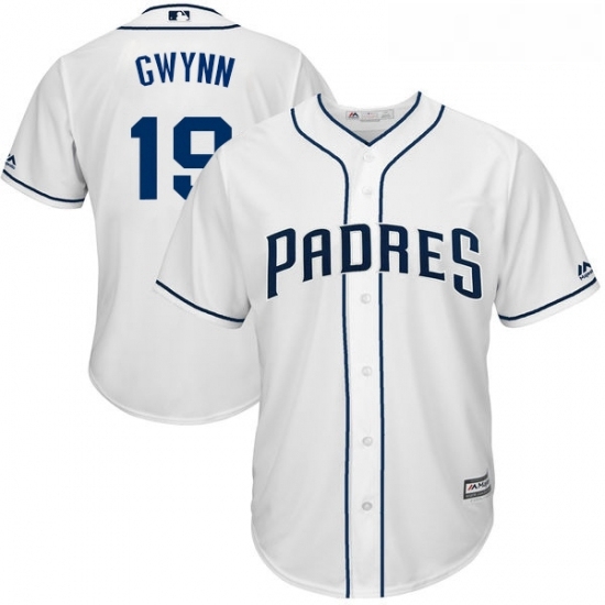 Youth Majestic San Diego Padres 19 Tony Gwynn Authentic White Home Cool Base MLB Jersey Youth Majestic San Diego Padres 19 Tony Gwynn Authentic White Home Cool Base MLB Jersey