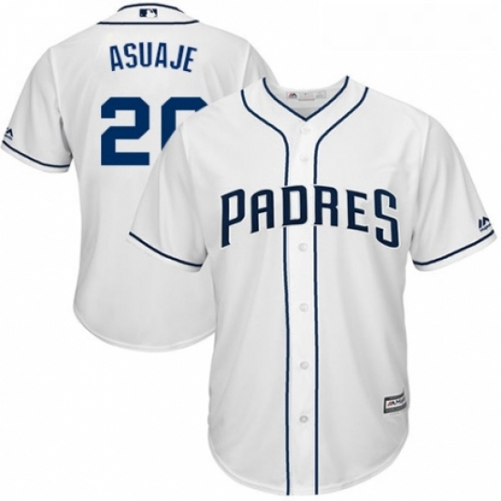 Youth Majestic San Diego Padres 20 Carlos Asuaje Replica White Home Cool Base MLB Jersey Youth Majestic San Diego Padres 20 Carlos Asuaje Replica White Home Cool Base MLB Jersey