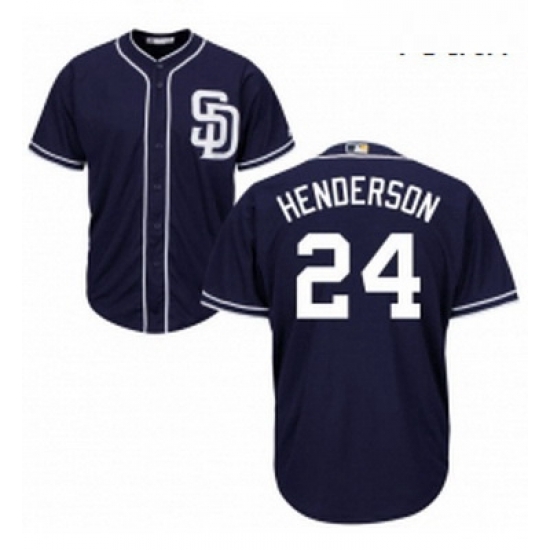 Youth Majestic San Diego Padres 24 Rickey Henderson Authentic Navy Blue Alternate 1 Cool Base MLB Jersey Youth Majestic San Diego Padres 24 Rickey Henderson Authentic Navy Blue Alternate 1 Cool Base MLB Jersey