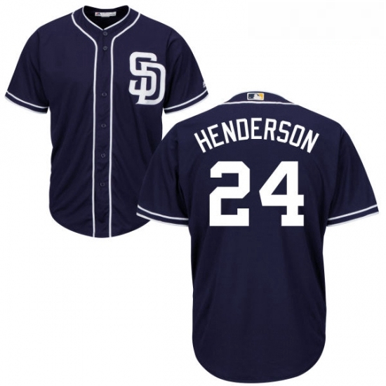 Youth Majestic San Diego Padres 24 Rickey Henderson Replica Navy Blue Alternate 1 Cool Base MLB Jersey Youth Majestic San Diego Padres 24 Rickey Henderson Replica Navy Blue Alternate 1 Cool Base MLB Jersey