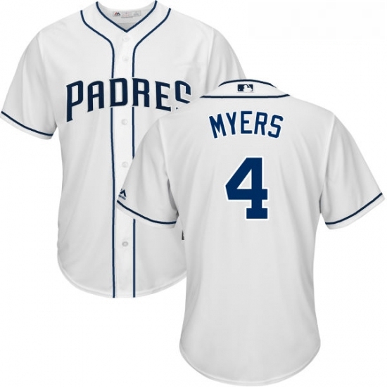 Youth Majestic San Diego Padres 4 Wil Myers Authentic White Home Cool Base MLB Jersey Youth Majestic San Diego Padres 4 Wil Myers Authentic White Home Cool Base MLB Jersey