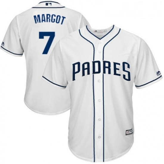 Youth Majestic San Diego Padres 7 Manuel Margot Replica White Home Cool Base MLB Jersey Youth Majestic San Diego Padres 7 Manuel Margot Replica White Home Cool Base MLB Jersey