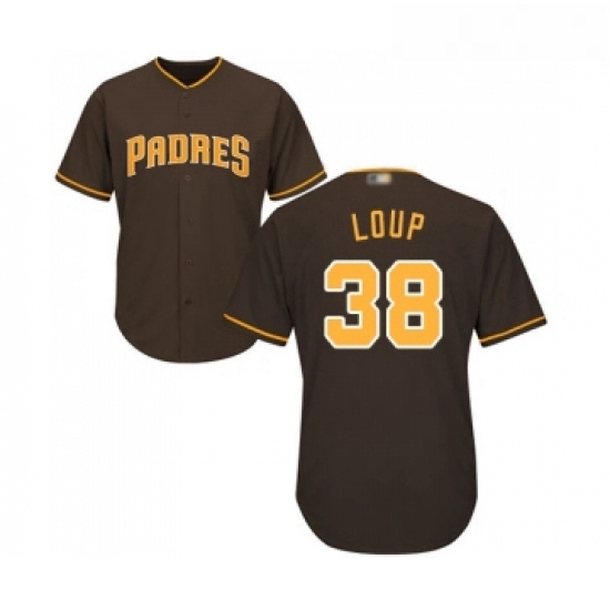 Youth San Diego Padres 38 Aaron Loup Replica Brown Alternate Cool Base Baseball Jersey Youth San Diego Padres 38 Aaron Loup Replica Brown Alternate Cool Base Baseball Jersey