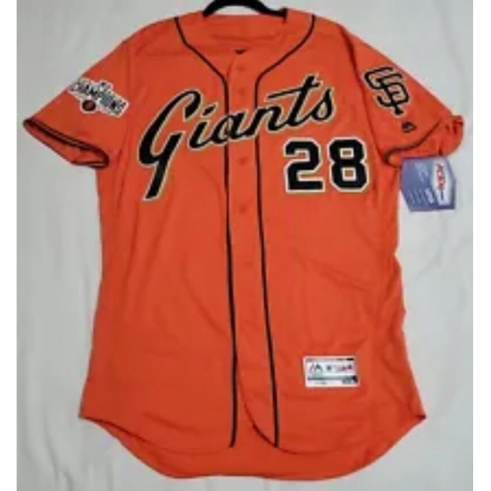 Men 2014 World Series San Fran giants buster Posey Orange Jersey Men 2014 World Series San Fran giants buster Posey Orange Jersey