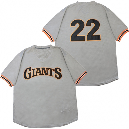 Men San Francisco Giants 22 Andrew McCutchen Gray Throwback Jersey Men San Francisco Giants 22 Andrew McCutchen Gray Throwback Jersey