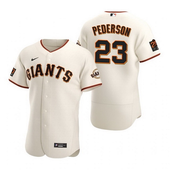 Men San Francisco Giants 23 Joc Pederson Cream Flex Base Stitched jersey Men San Francisco Giants 23 Joc Pederson Cream Flex Base Stitched jersey