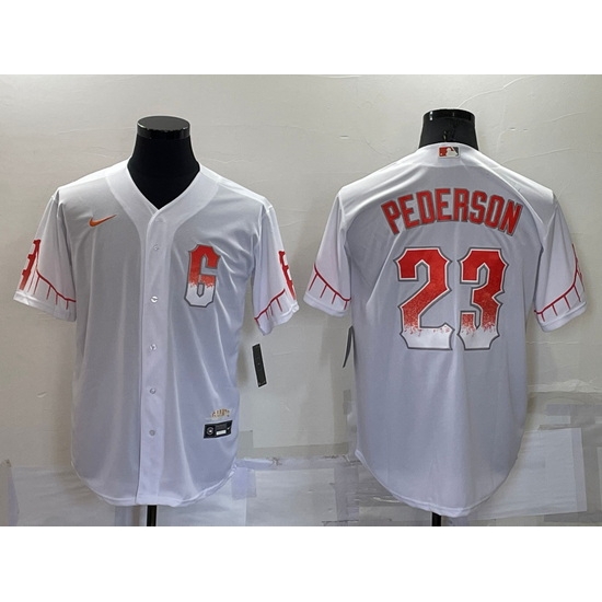 Men San Francisco Giants 23 Joc Pederson White City Connect Cool Base Stitched Jersey Men San Francisco Giants 23 Joc Pederson White City Connect Cool Base Stitched Jersey