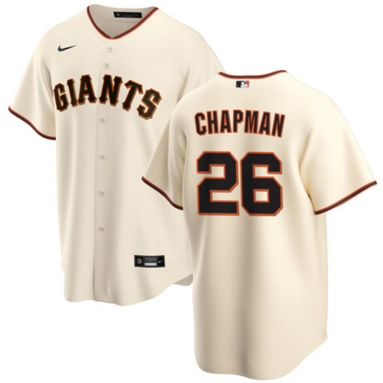 Men San Francisco Giants 26 Matt Chapman Cream Cool Base Stitched Baseball Jersey Men San Francisco Giants 26 Matt Chapman Cream Cool Base Stitched Baseball Jersey