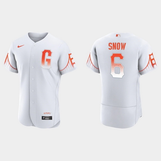 Men San Francisco Giants 6 Jt Snow Men 2021 City Connect Authentic White Jersey Men San Francisco Giants 6 Jt Snow Men 2021 City Connect Authentic White Jersey