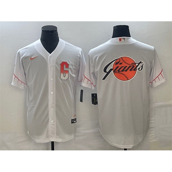 Men San Francisco Giants White Team Big Logo Cool Base Stitched Baseball Jersey Men San Francisco Giants White Team Big Logo Cool Base Stitched Baseball Jersey