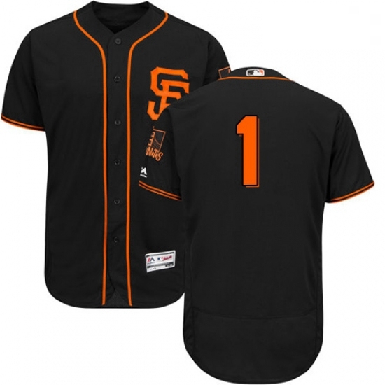 Mens Majestic San Francisco Giants 1 Gregor Blanco Black Alternate Flex Base Authentic Collection MLB Jersey Mens Majestic San Francisco Giants 1 Gregor Blanco Black Alternate Flex Base Authentic Collection MLB Jersey