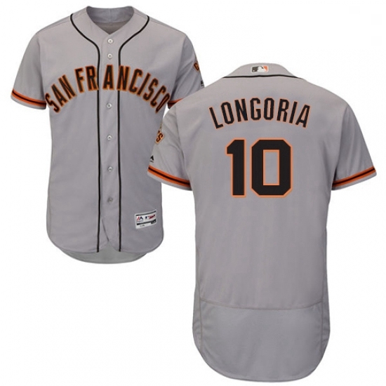 Mens Majestic San Francisco Giants 10 Evan Longoria Grey Road Flex Base Authentic Collection MLB Jersey Mens Majestic San Francisco Giants 10 Evan Longoria Grey Road Flex Base Authentic Collection MLB Jersey