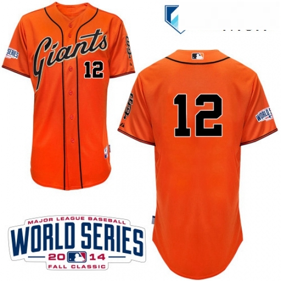 Mens Majestic San Francisco Giants 12 Joe Panik Authentic Orange Alternate Cool Base w2014 World Series Patch MLB Jersey Mens Majestic San Francisco Giants 12 Joe Panik Authentic Orange Alternate Cool Base w2014 World Series Patch MLB Jersey