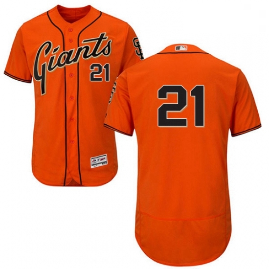 Mens Majestic San Francisco Giants 21 Deion Sanders Orange Alternate Flex Base Authentic Collection MLB Jersey Mens Majestic San Francisco Giants 21 Deion Sanders Orange Alternate Flex Base Authentic Collection MLB Jersey