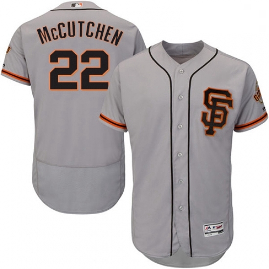Mens Majestic San Francisco Giants 22 Andrew McCutchen Grey Alternate Flex Base Authentic Collection MLB Jersey Mens Majestic San Francisco Giants 22 Andrew McCutchen Grey Alternate Flex Base Authentic Collection MLB Jersey