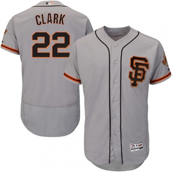 Mens Majestic San Francisco Giants 22 Will Clark Grey Alternate Flex Base Authentic Collection MLB Jersey Mens Majestic San Francisco Giants 22 Will Clark Grey Alternate Flex Base Authentic Collection MLB Jersey