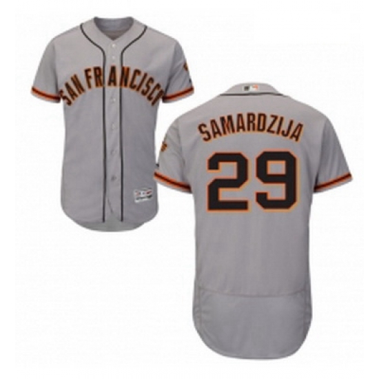 Mens Majestic San Francisco Giants 29 Jeff Samardzija Grey Road Flex Base Authentic Collection MLB Jersey Mens Majestic San Francisco Giants 29 Jeff Samardzija Grey Road Flex Base Authentic Collection MLB Jersey